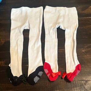Baby Girl Tights with No-Skid Feet